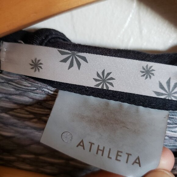 Athleta Snowscape Hooded Jacket Full Zip Stretchy Grey Space Dye Size Women's XS - Picture 2 of 10